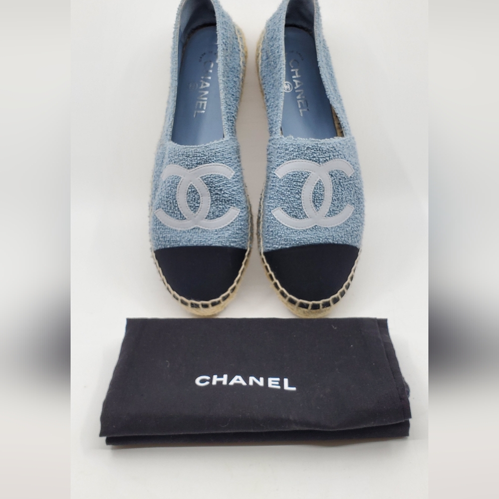 Chanel Terry CC Espadrilles
